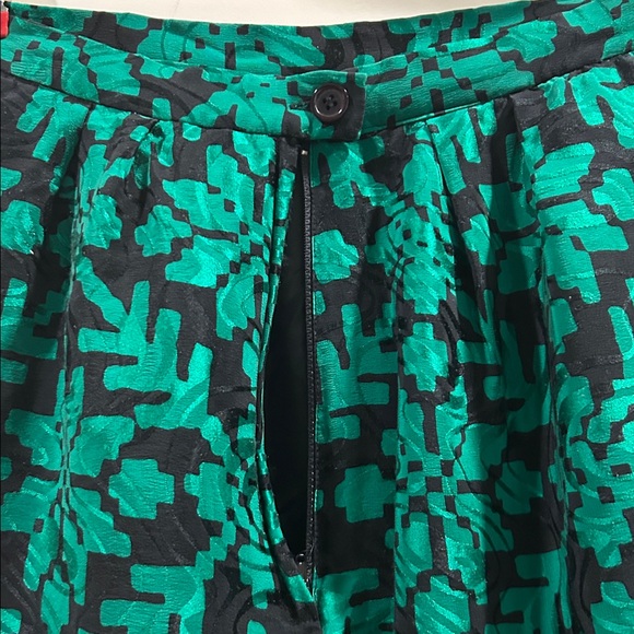 Carlisle 100%Silk Skirt pleated waist/layered/lined print with pockets size 10 - Picture 7 of 10